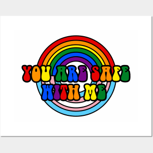 you are safe with me (lgbtq) Posters and Art